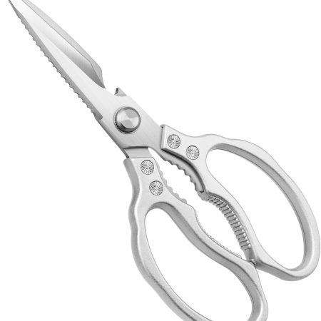 Multi-Purpose Kitchen Shears, Heavy Duty Dishwasher Safe Food Scissors with Non-Slip Grips