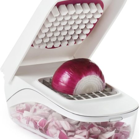 Vegetable and Onion Chopper with Easy Pour Opening